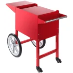Vogn til popcornmaskine - rød - 94 x 48.5 x 82 cm - Slushicebutik Vogn til popcornmaskine - rød - 94 x 48.5 x 82 cm