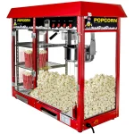 Professionel Popcornmaskine 150 L - 1700 W - rød - 90 x 42 x 76 cm - Slushicebutik Professionel Popcornmaskine 150 L - 1700 W - rød - 90 x 42 x 76 cm