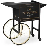 Vogn til popcornmaskine - sort og guld - 93 x 50 x 88 cm - Slushicebutik Vogn til popcornmaskine - sort og guld - 93 x 50 x 88 cm