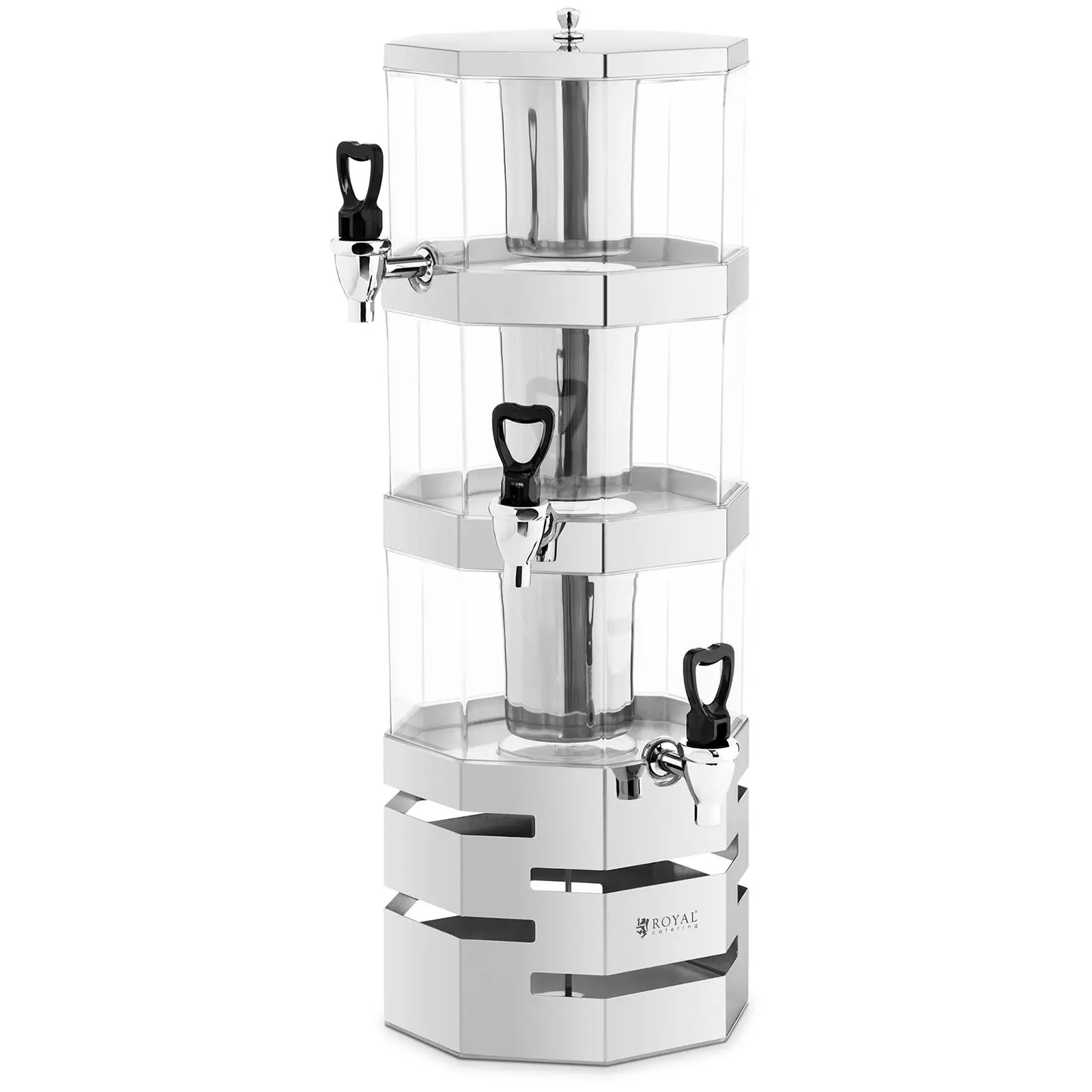 Saftdispenser 3 x 3,5 liter - 24 x 30 x 71 cm - Slushicebutik Saftdispenser 3 x 3,5 liter - 24 x 30 x 71 cm