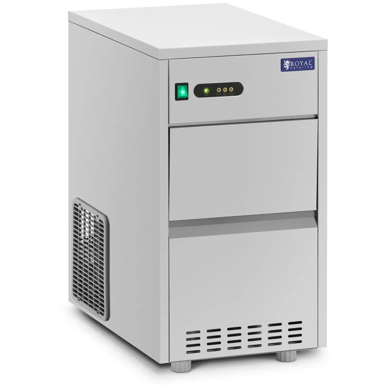 Isterningmaskine 20 kg/24 t - 165 W - 500 x 330 x 605 mm - Slushicebutik Isterningmaskine 20 kg/24 t - 165 W - 500 x 330 x 605 mm