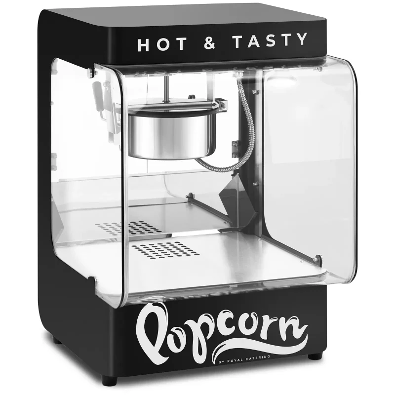 Popcornmaskine 1300 W - sort - 50 x 49.5 x 70 cm