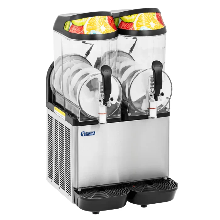 Slush ice maskine 2 x 12 L - LED - 680 W - 50 x 40 x 80.5 cm